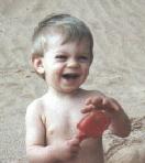 Mason on the shores of Lake Powell