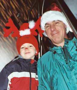 Brian and Mason in 2004