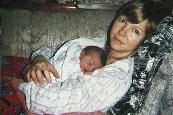 Mom and Mason at home