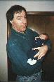 Dad holding Mason